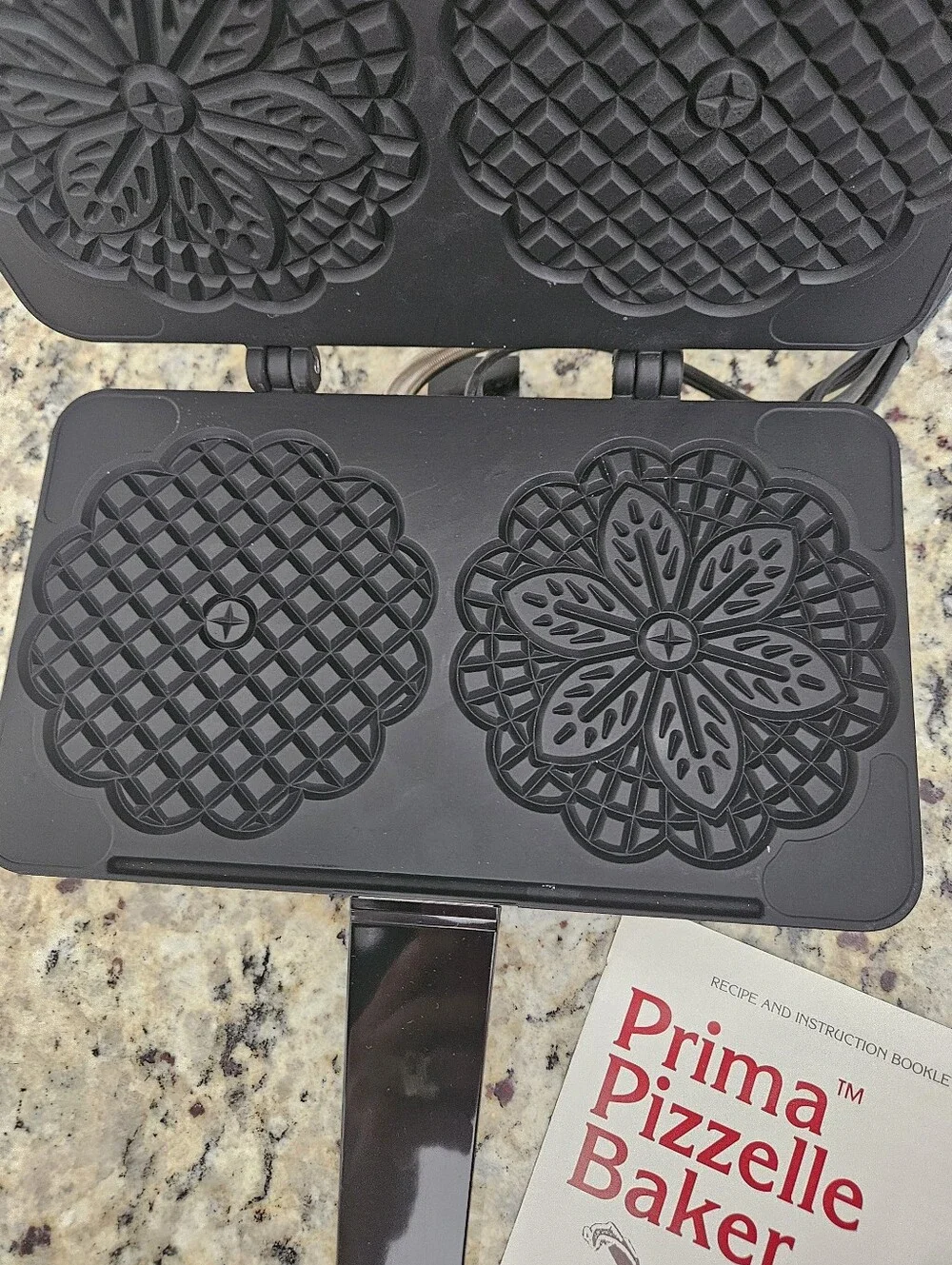 Villaware Prima Pizzelle Baker Italian Maker 5000 NS Electric Waffle Ins.Bk/Tags